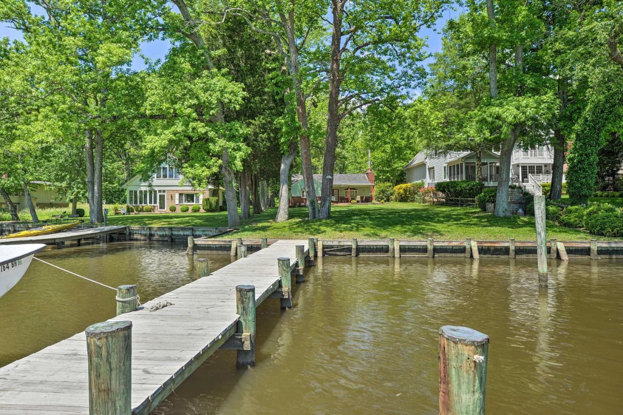 Waterfront Annapolis Home Fire Pit And Fishing Pier ภายนอก รูปภาพ