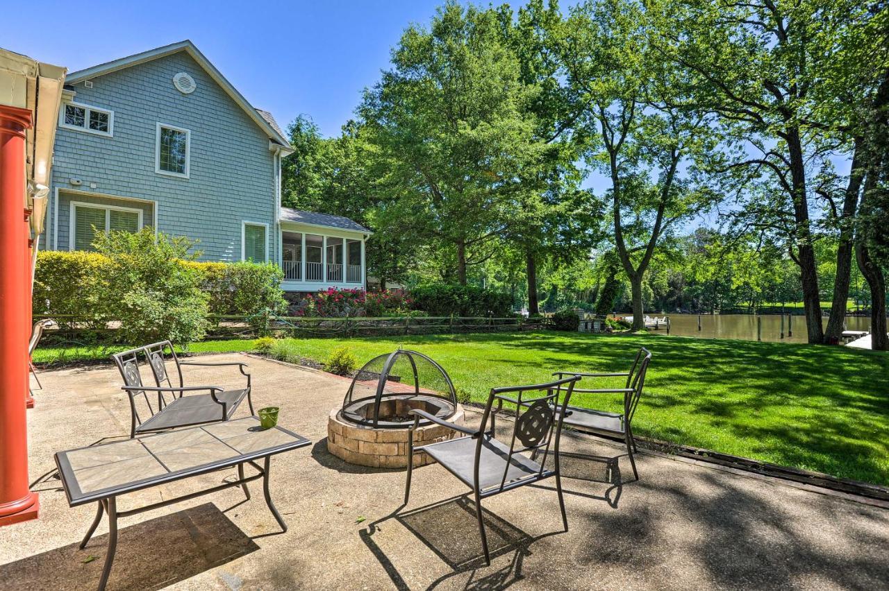Waterfront Annapolis Home Fire Pit And Fishing Pier ภายนอก รูปภาพ