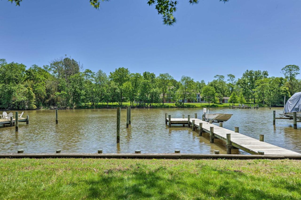 Waterfront Annapolis Home Fire Pit And Fishing Pier ภายนอก รูปภาพ